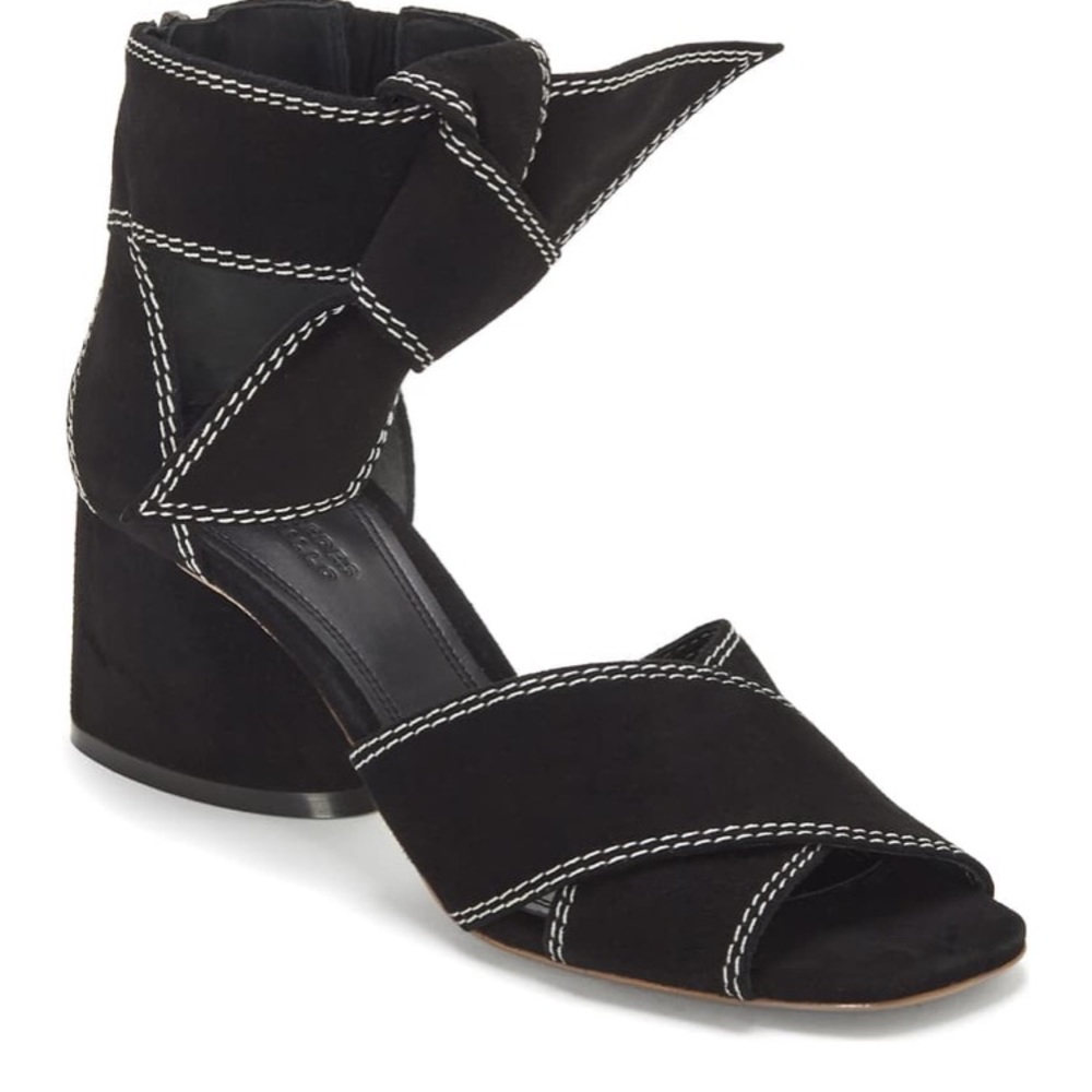 MERCEDES CASTILLO Asuki Knotted Strap Sandal Suede